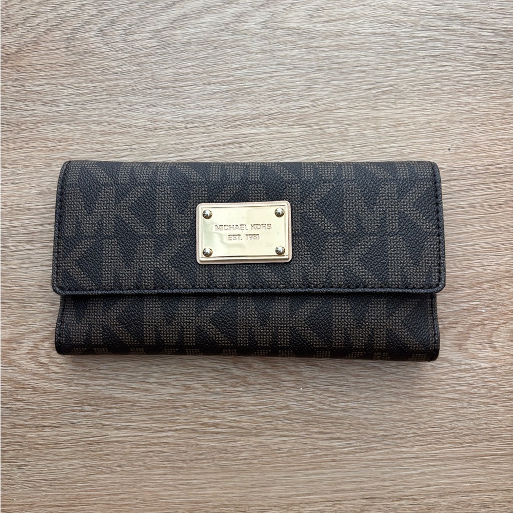 Michael Kors Brown Monogram Wallet
